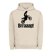 Pigment French Oak brraaap funny dirt bike Urban Hoodie - artisFamous