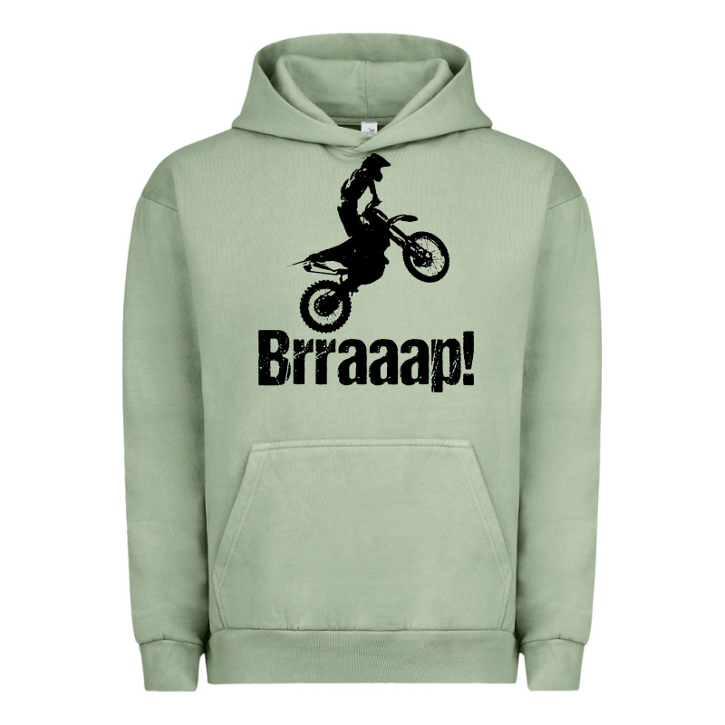 Brraaap Funny Dirt Bike Urban Hoodie by artisFamous | Teevron