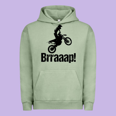 Brraaap Funny Dirt Bike Urban Hoodie Designed By Artisfamous