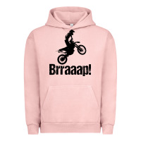 Pigment Salmon brraaap funny dirt bike Urban Hoodie - artisFamous