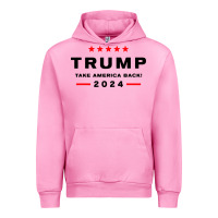 Fuchsia Pink donald trump 2024 take america Urban Hoodie - artisFamous