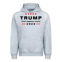 Heather Grey donald trump 2024 take america Urban Hoodie - artisFamous