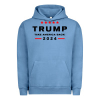Pigment Pebble Blue donald trump 2024 take america Urban Hoodie - artisFamous