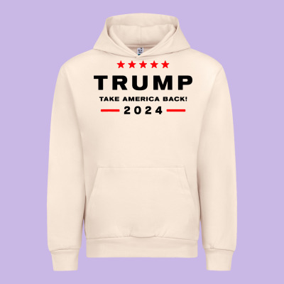 Donald Trump 2024 Take America Urban Hoodie Designed By Artisfamous