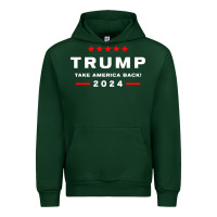 Forest Green donald trump 2024 take america Urban Hoodie - artisFamous