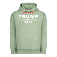 Pigment Oil Green donald trump 2024 take america Urban Hoodie - artisFamous