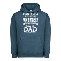 Pigment Midnight Navy auctioneer dad father's day gifts father daddy men t shirt Urban Hoodie - artisFamous