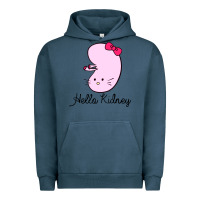 Pigment Midnight Navy hello kidney Urban Hoodie - artisFamous