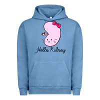 Pigment Pebble Blue hello kidney Urban Hoodie - artisFamous
