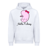 White hello kidney Urban Hoodie - artisFamous