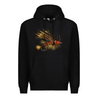 Black Fish Fly Premium Hoodie - LillyAllenDesigns
