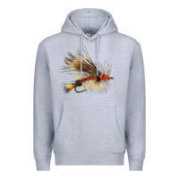 Heather Grey Fish Fly Premium Hoodie - LillyAllenDesigns