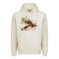 Oatmeal Heather Fish Fly Premium Hoodie - LillyAllenDesigns