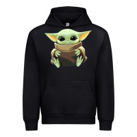 Black baby yoda Urban Hoodie - artisFamous