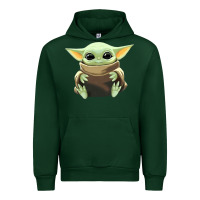 Forest Green baby yoda Urban Hoodie - artisFamous