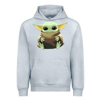 Heather Grey baby yoda Urban Hoodie - artisFamous