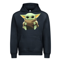 Navy baby yoda Urban Hoodie - artisFamous