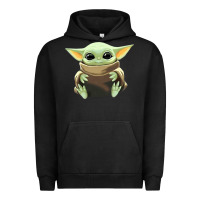 Pigment Black baby yoda Urban Hoodie - artisFamous