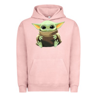 Pigment Salmon baby yoda Urban Hoodie - artisFamous