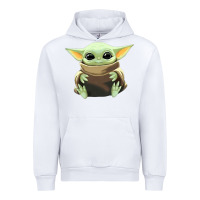 White baby yoda Urban Hoodie - artisFamous
