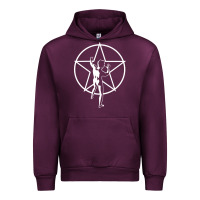 Mauve Wine Rush Explosion Urban Hoodie - artisFamous