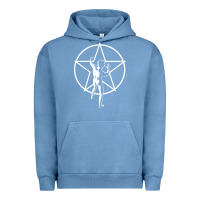 Pigment Pebble Blue Rush Explosion Urban Hoodie - artisFamous