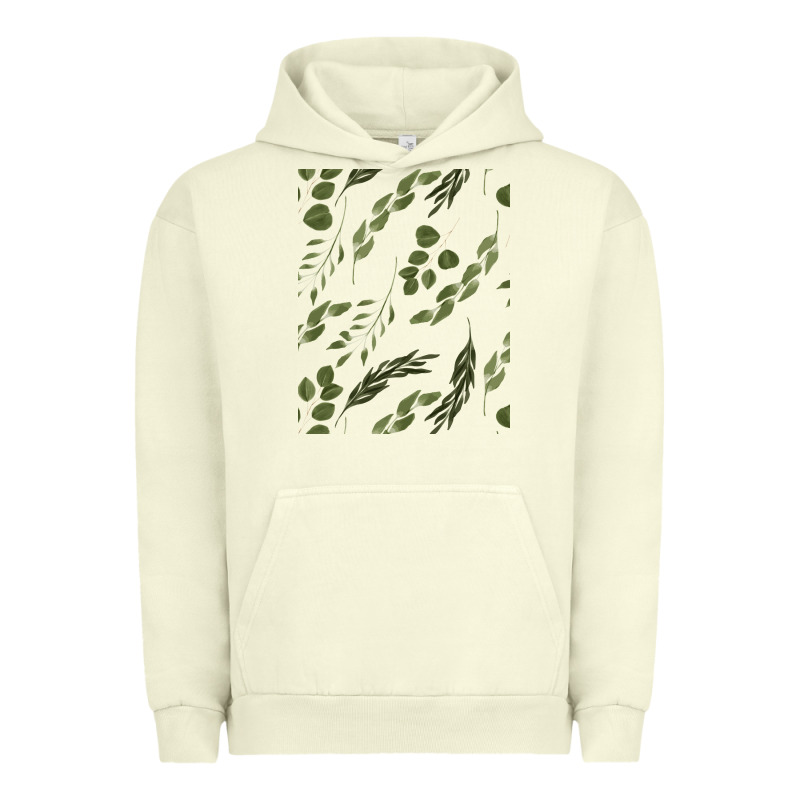 Watercolor Eucalyptus Pattern Urban Hoodie by artisFamous | Teevron
