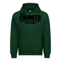 Forest Green i'm an engineering Urban Hoodie - artisFamous