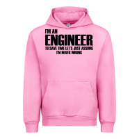 Fuchsia Pink i'm an engineering Urban Hoodie - artisFamous