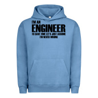 Pigment Pebble Blue i'm an engineering Urban Hoodie - artisFamous