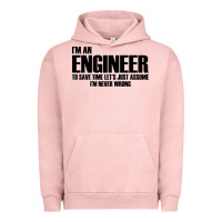 Pigment Salmon i'm an engineering Urban Hoodie - artisFamous