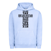 Pigment Grape Ice John 3:16 Bible Verse Cool Christian Church Shirts Christianity Urban Hoodie - artisFamous