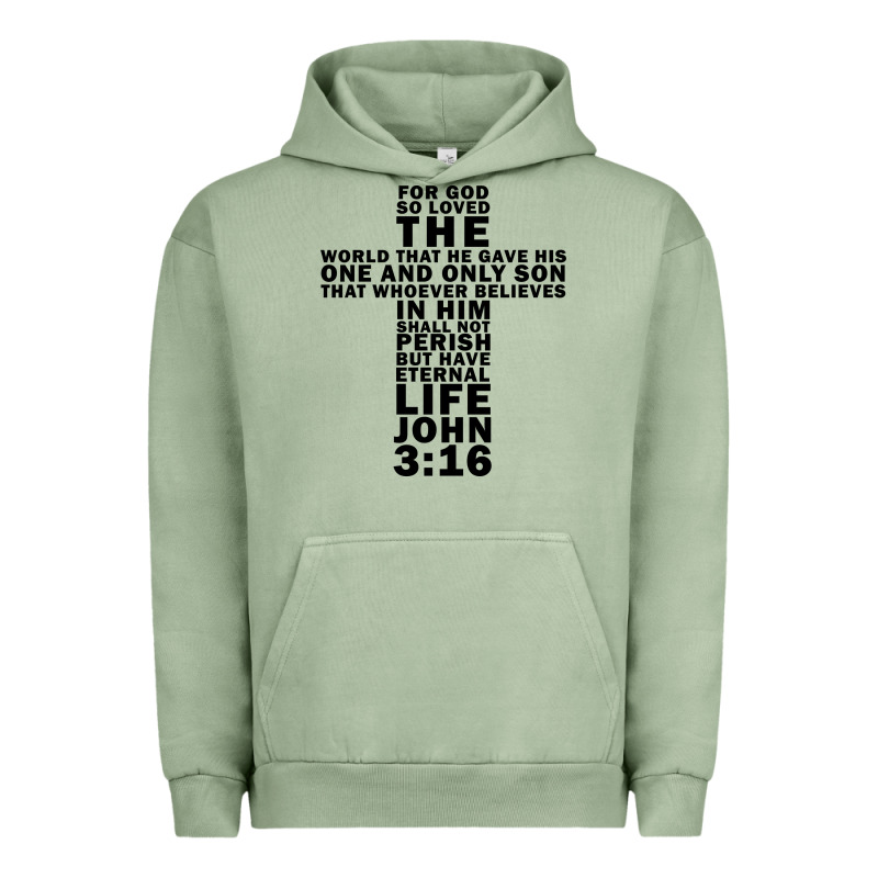John 3:16 Bible Verse Cool Christian Church Shirts Christianity Urban Hoodie by artisFamous | Teevron