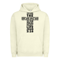 Pigment Pistachio John 3:16 Bible Verse Cool Christian Church Shirts Christianity Urban Hoodie - artisFamous