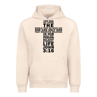 Sandshell John 3:16 Bible Verse Cool Christian Church Shirts Christianity Urban Hoodie - artisFamous