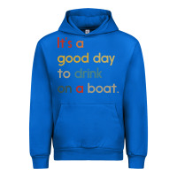 Cobalt it's a good day to drink on a boat Urban Hoodie - artisFamous