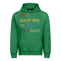 Emerald it's a good day to drink on a boat Urban Hoodie - artisFamous
