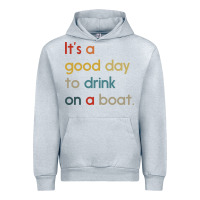 Heather Grey it's a good day to drink on a boat Urban Hoodie - artisFamous