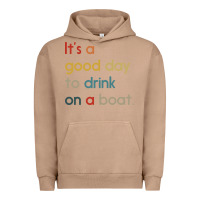 Pigment Burro it's a good day to drink on a boat Urban Hoodie - artisFamous