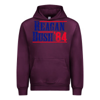 Mauve Wine reagan bush '84 Urban Hoodie - artisFamous