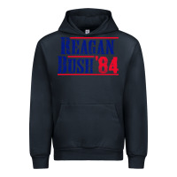 Navy reagan bush '84 Urban Hoodie - artisFamous