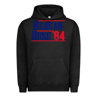 Pigment Black reagan bush '84 Urban Hoodie - artisFamous