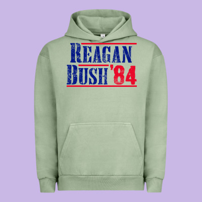 Reagan Bush '84 Urban Hoodie Designed By Artisfamous