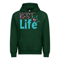 Forest Green best life Urban Hoodie - artisFamous