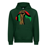 Forest Green black power african license Urban Hoodie - artisFamous