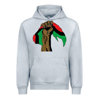 Heather Grey black power african license Urban Hoodie - artisFamous