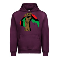Mauve Wine black power african license Urban Hoodie - artisFamous