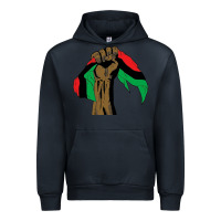 Navy black power african license Urban Hoodie - artisFamous