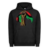 Pigment Black black power african license Urban Hoodie - artisFamous
