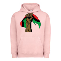 Pigment Salmon black power african license Urban Hoodie - artisFamous